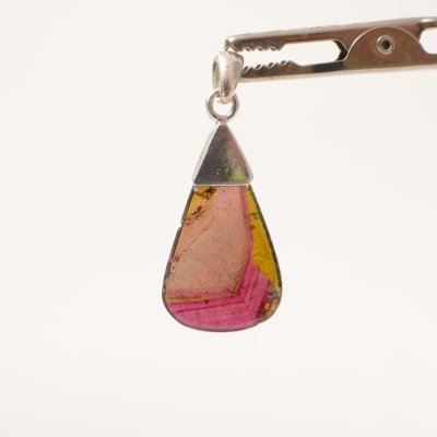 Turmalin in Silber gefasst als Anhänger