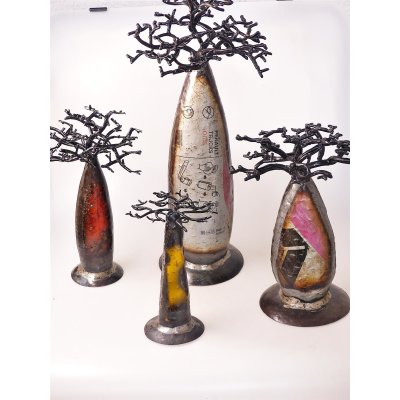 Blechmodelle aus alten Ölfässern