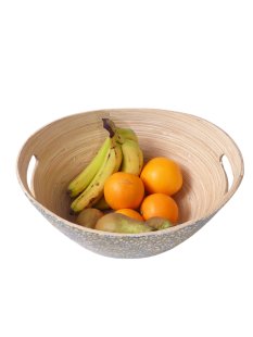 Vietnam Bambus Schale Songan mit Eierschalen belegt 37 cm...