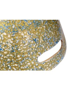 Vietnam Bambus Schale Songan mit Eierschalen belegt 37 cm = Code J