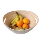 Vietnam Bambus Schale Songan mit Eierschalen belegt 37 cm = Code J