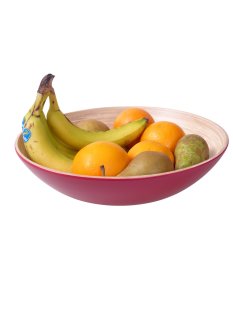 Superpreis ! Vietnam Bambus Schale Talan aussen farbig...