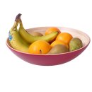 Superpreis ! Vietnam Bambus Schale Talan aussen farbig lackiert 24 cm = Code C