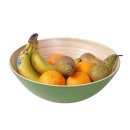 Vietnam Bambus Schale Takan aussen farbig lackiert D 30 cm = Code F