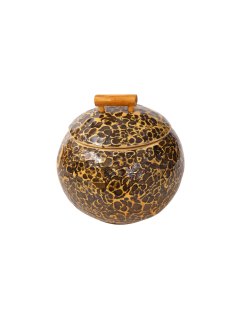 Vietnam Bambus Dose Sailung mit Eierschalen belegt D 14...