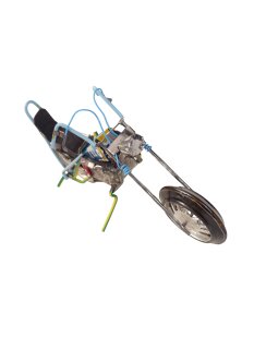 Blech Motorrad Chopper = 20 cm Code D