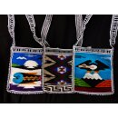 Kolumbien Hippie Umh&auml;ngetasche handgewebt 20 x 20 cm