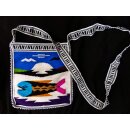 Kolumbien Hippie Umh&auml;ngetasche handgewebt 20 x 20 cm