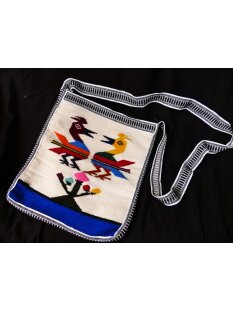 Kolumbien Hippie Umh&auml;ngetasche handgewebt 30 x 30 cm
