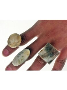 1 x Fingerringe verstellbar stark reduziert echte...