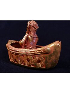 Figur 02 Muisca Kultur Goldmuseum Bogota Zeremonieboot 95...