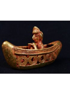 Figur 03 Muisca Kultur Goldmuseum Bogota Zeremonieboot 95...