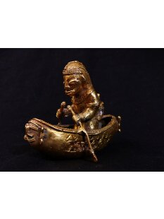 Figur 04 Muisca Kultur Goldmuseum Bogota Zeremonieboot...