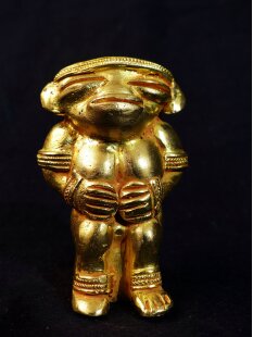 Figur 07 Muisca Kultur Goldmuseum Bogota kosmologische...