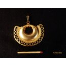 Replik 17 Anh&auml;nger kosmologische Figur Goldmuseum Bogota 75 x 45 mm