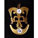 Replik 24 Anh&auml;nger kosmologische Figur  Goldmuseum Bogota 50 x 35 mm