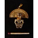 Replik 27 Anh&auml;nger kosmologische Figur Goldmuseum Bogota 45 x 50 mm