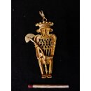 Replik 29 Anh&auml;nger kosmologische Figur Goldmuseum Bogota 70 x 35 mm