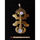 Replik 30 Anh&auml;nger kosmologische Figur Goldmuseum Bogota 60 x 40 mm