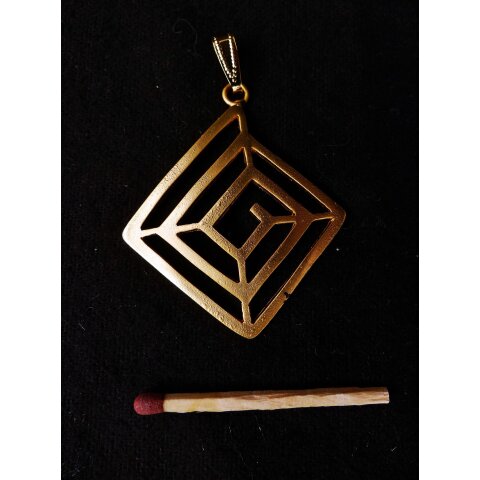 Replik 31 Anh&auml;nger kosmologische Figur Goldmuseum Bogota 40 x 40 mm