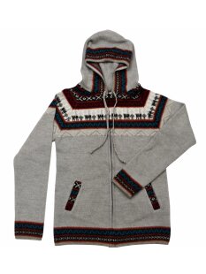 L01 Hoodie Kapuzenjacke 100 % Alpaka Wolle...