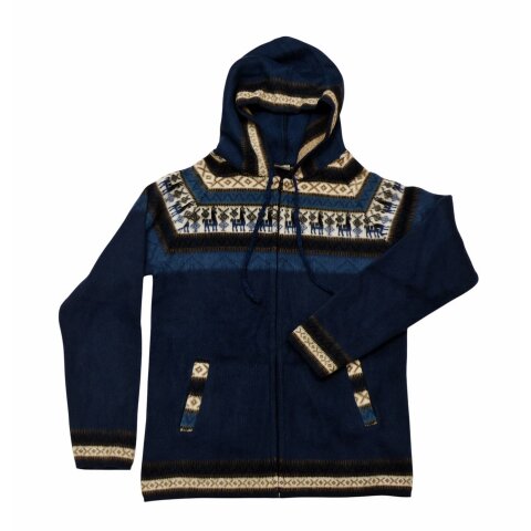 L02 Hoodie Kapuzenjacke 100 % Alpaka Wolle Gr&ouml;&szlig;e L