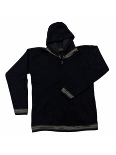L06 Hoodie Kapuzenjacke 100 % Alpaka Wolle...