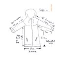 L07 Hoodie Kapuzenjacke 100 % Alpaka Wolle Gr&ouml;&szlig;e L