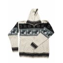 XL01 Hoodie Kapuzenjacke 100 % Alpaka Wolle Gr&ouml;&szlig;e XL