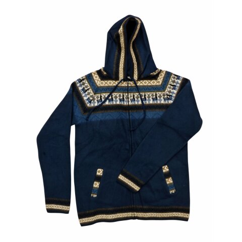 XL04 Hoodie Kapuzenjacke 100 % Alpaka Wolle Gr&ouml;&szlig;e XL