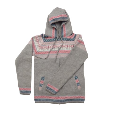 M05 Hoodie Kapuzenjacke 100 % Alpaka Wolle Gr&ouml;&szlig;e M