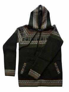 M08 Hoodie Kapuzenjacke 100 % Alpaka Wolle...