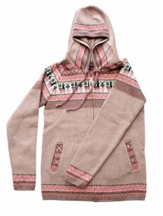 M09 Hoodie Kapuzenjacke 100 % Alpaka Wolle...