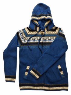 M10 Hoodie Kapuzenjacke 100 % Alpaka Wolle...