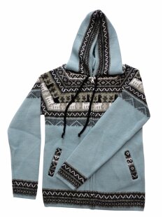 S03 Hoodie Kapuzenjacke 100 % Alpaka Wolle...