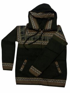 S05 Hoodie Kapuzenjacke 100 % Alpaka Wolle...