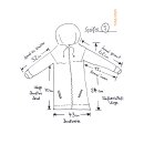 S05 Hoodie Kapuzenjacke 100 % Alpaka Wolle Gr&ouml;&szlig;e S