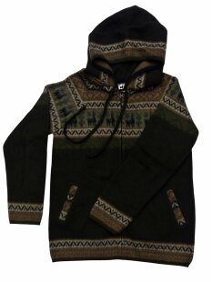 S10 Hoodie Kapuzenjacke 100 % Alpaka Wolle...