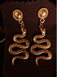 1 Paar Ohrstecker No.07 vergoldet astrologisches Motiv...