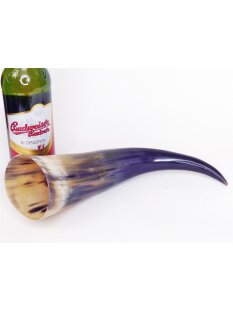 Zier- und Trinkhorn gemasert 30-35 cm 1A Qualit&auml;t 0,3 bis 0,39 Liter = Code D