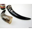 Zier- und Trinkhorn gemasert 30-35 cm 1A Qualit&auml;t 0,3 bis 0,39 Liter = Code D