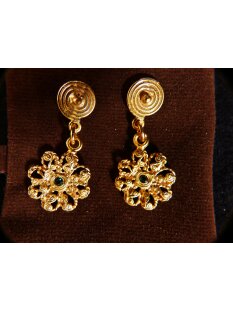 1 Paar Ohrstecker No.26 vergoldet astrologisches Motiv...