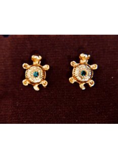 1 Paar Ohrstecker No.29 vergoldet astrologisches Motiv...