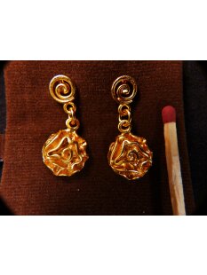 1 Paar Ohrstecker No.41 vergoldet astrologisches Motiv...