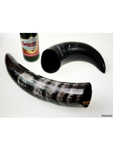 Zier- und Trinkhorn 45 cm 1A Qualit&auml;t 0,6 bis 0,69 Liter = Code F