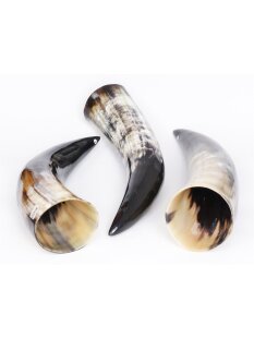 Zier- und Trinkhorn 45 cm 1A Qualit&auml;t 0,6 bis 0,69 Liter = Code F