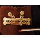 1 Paar Ohrstecker No.42 vergoldet astrologisches Motiv Goldmuseum Bogota 10-12 mm