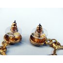 1 Paar Ohrstecker No.50 vergoldet astrologisches Motiv Goldmuseum Bogota 10-12 mm