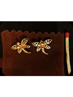 1 Paar Ohrstecker No.53 vergoldet astrologisches Motiv...