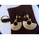 1 Paar Ohrstecker No.53 vergoldet astrologisches Motiv Goldmuseum Bogota 10-12 mm